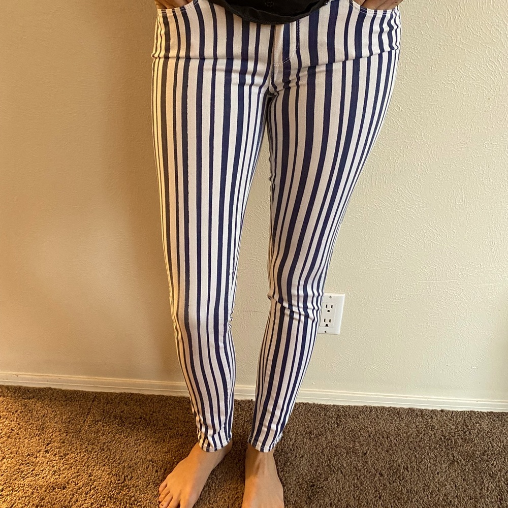 Striped Paige jeans size 27 ultra skinny